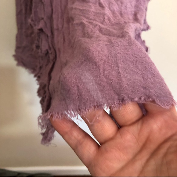 Intimately Free People Fray Ruffle Lilac Tunic Top size XS. - Picture 8 of 13